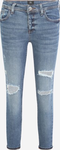 River Island Petite Skinny Jeans 'AVERY' in Blue: front