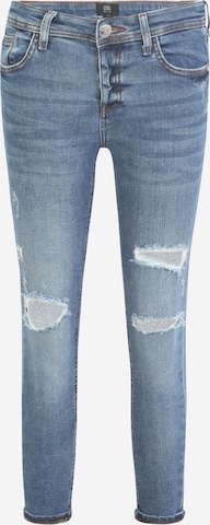 River Island Petite Skinny Jeans 'AVERY' in Blauw: voorkant