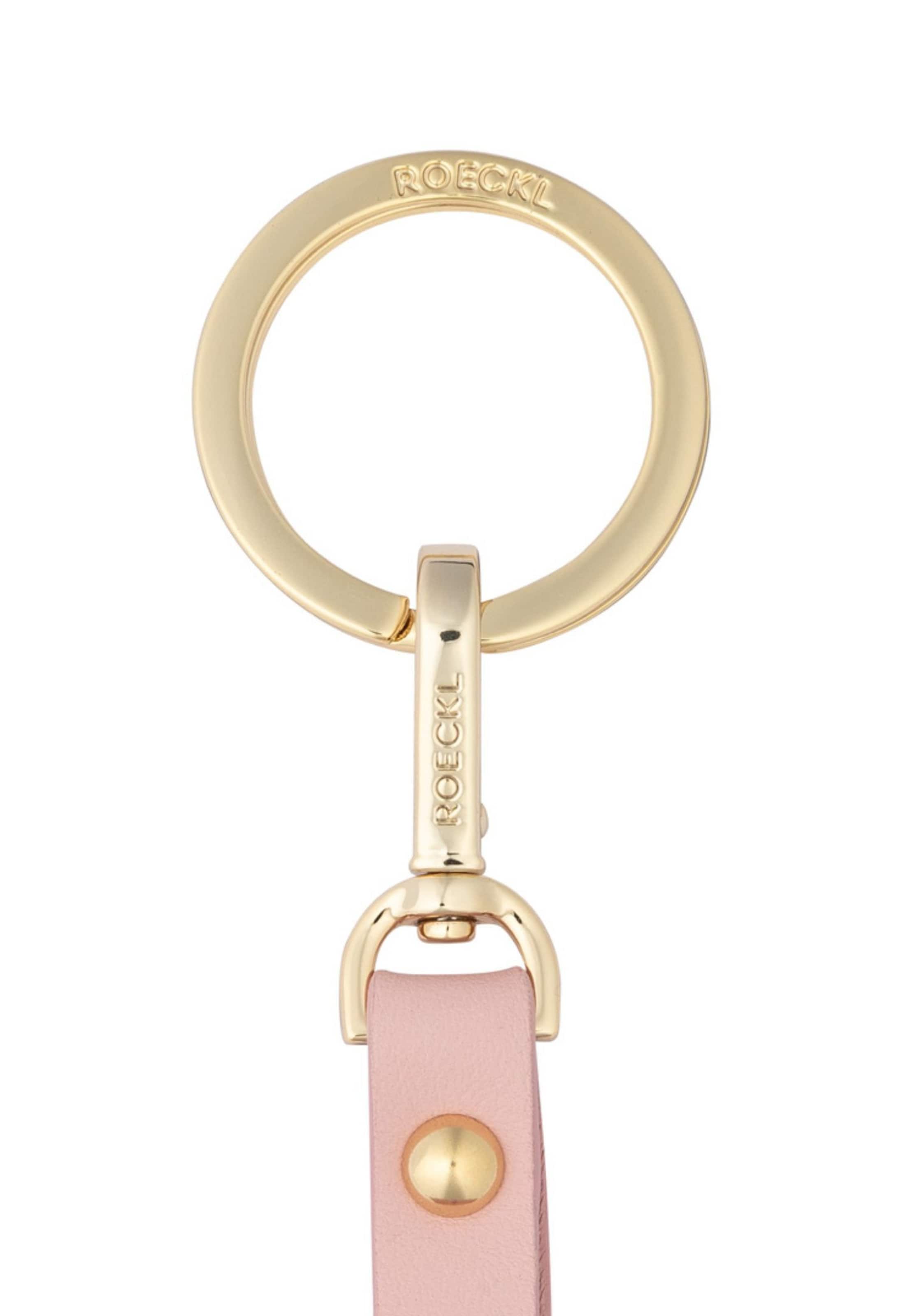 Roeckl Key ring 'HERZBLATTL' in Pink