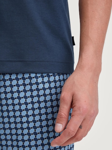 CALIDA Pyjama kurz 'Relax Streamline'‌‌‌ in Blau