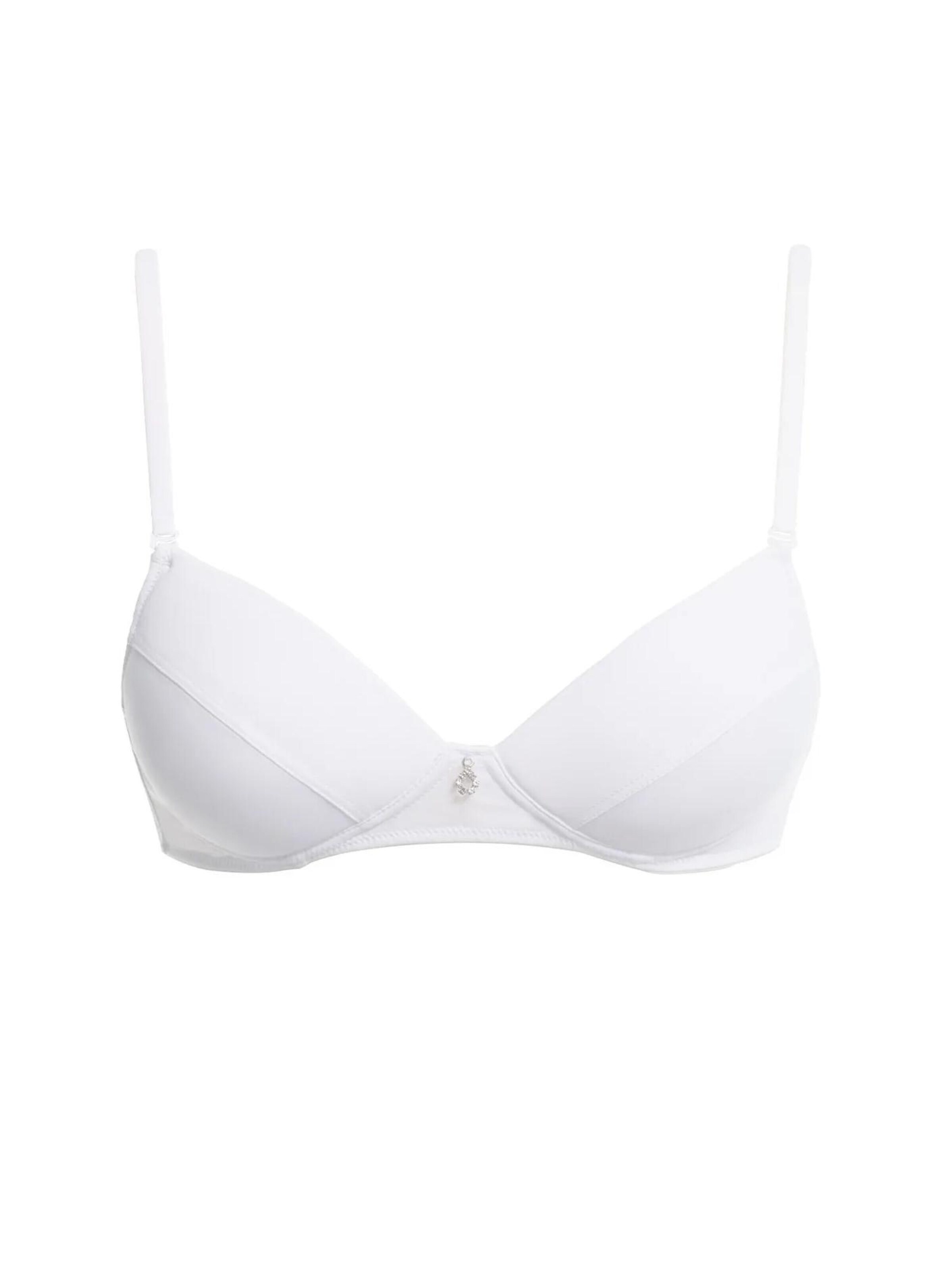 Key T-shirt Bra 'Biustonosz TBC 122' in White: front