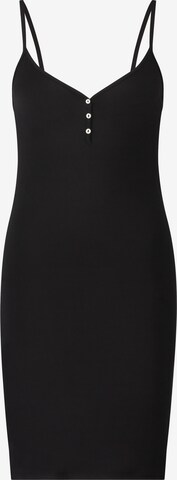 Hunkemöller - Camisa de noite 'Henley' em preto: frente