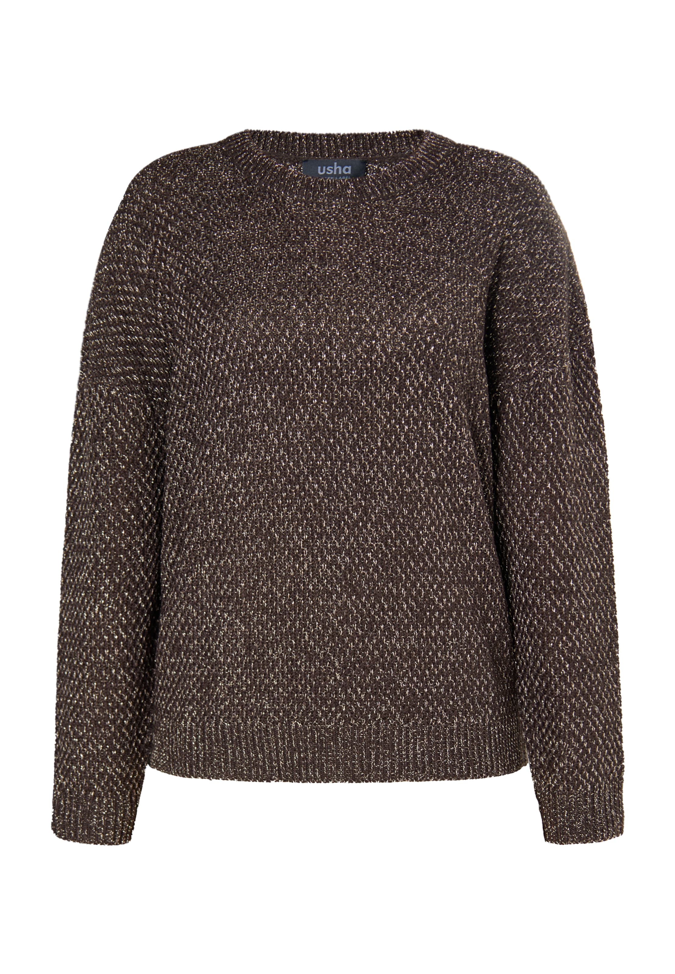 usha BLACK LABEL Πουλόβερ σε καφέ: μπροστά