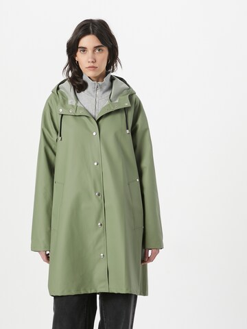 Stutterheim Between-Seasons Coat in Grey: front