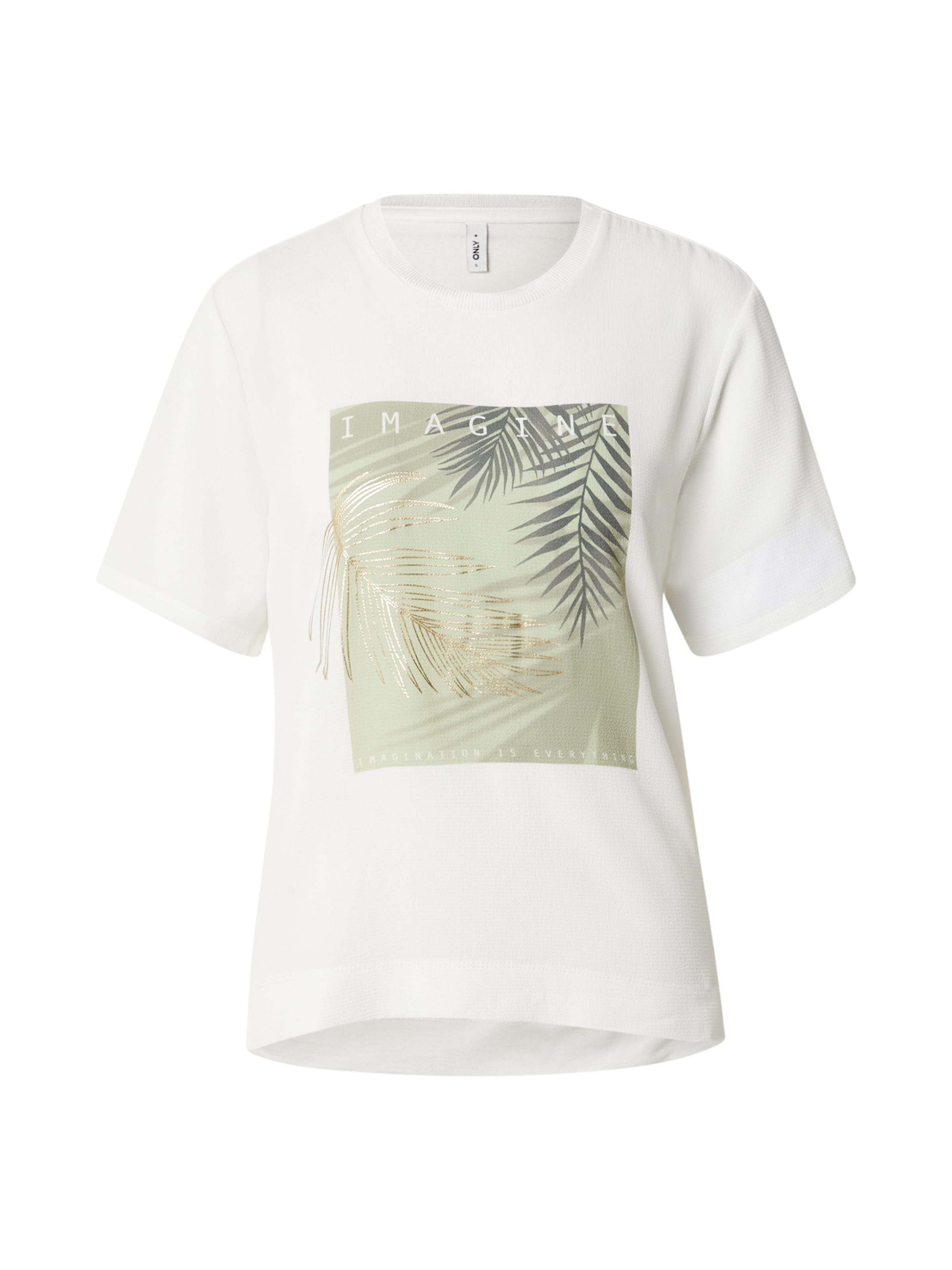 ONLY - Camiseta 'ONLNEWFLORA' en blanco: frente