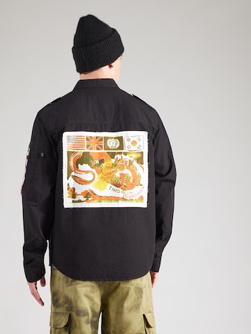 Coupe regular Chemise 'Dragon' ALPHA INDUSTRIES en noir : devant