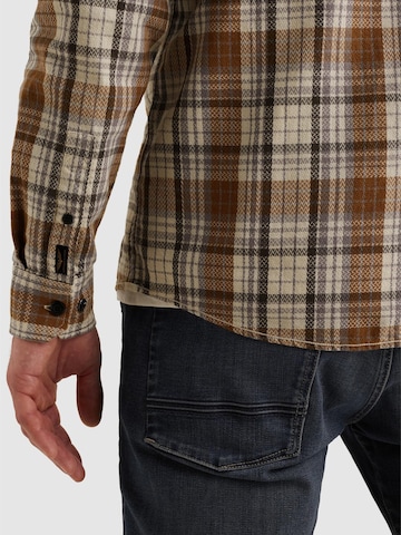 PME Legend Regular fit Skjorta 'Shirt with allover check pattern' i orange