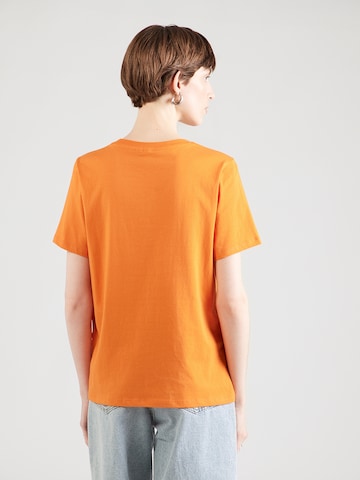PIECES - Camisa 'PCRIA' em laranja