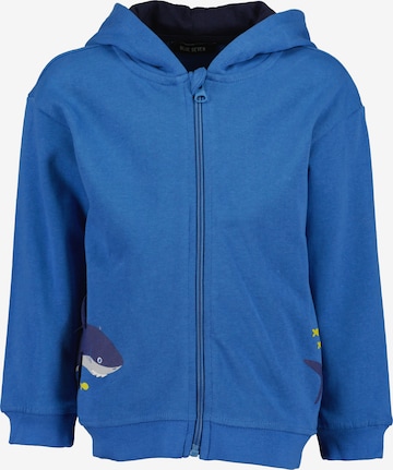BLUE SEVEN Sweatjacke in Blau: Vorderseite