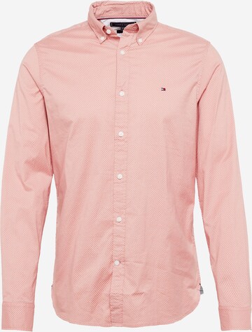 TOMMY HILFIGER - Ajuste estrecho Camisa 'FLEX' en rosa: frente