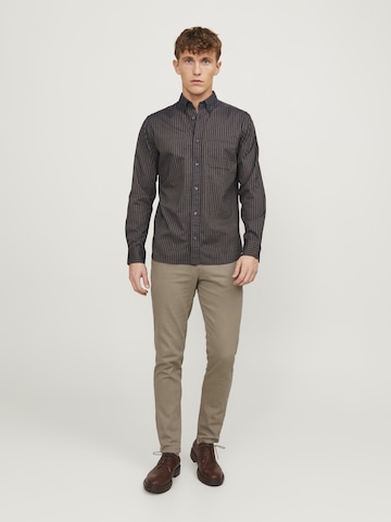 JACK & JONES Slim fit Chino trousers 'JPSTMarco JJDave' in Beige