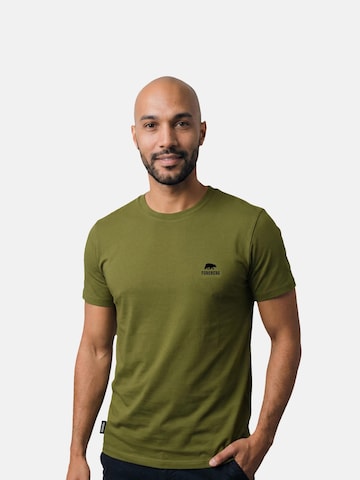 FORSBERG Shirt 'Lite T-Shirt mit kleinem Brustlogo' in Grün: Vorderseite