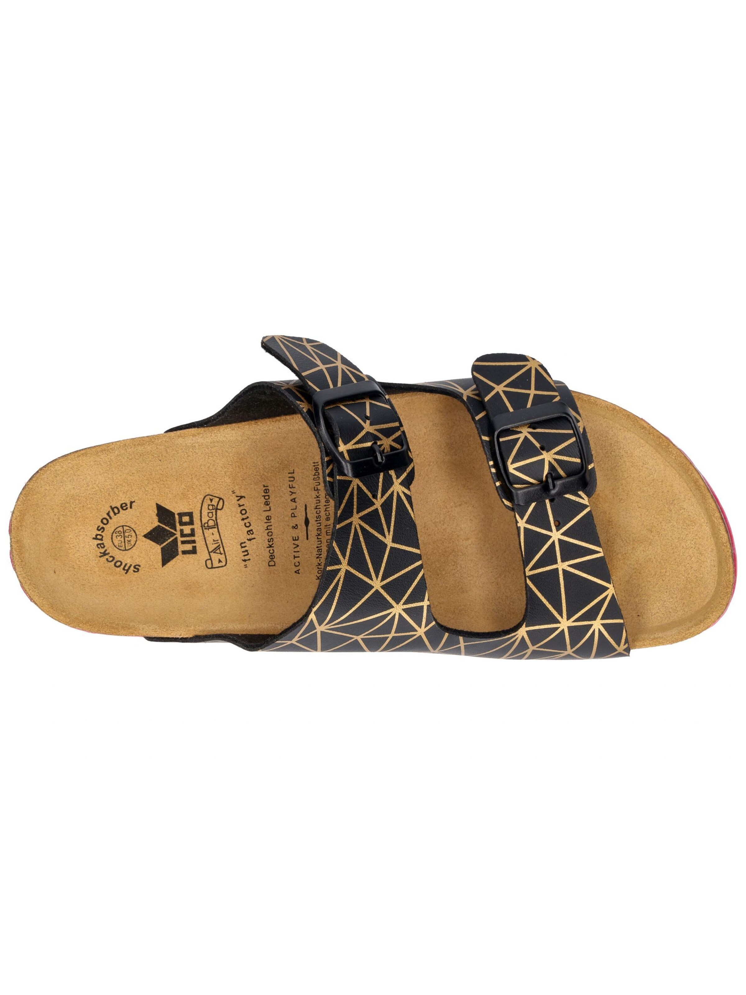 LICO Pantolette 'Bioline Platino' in Schwarz