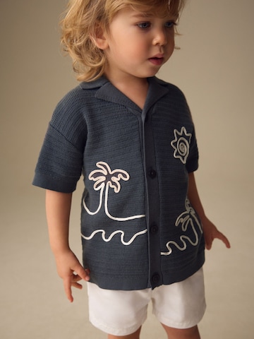 Next Плетена жилетка в сиво: отпред