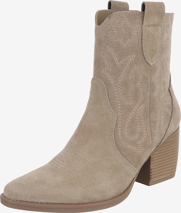 Ital-Design Cowboystiefel in Grau: Vorderseite