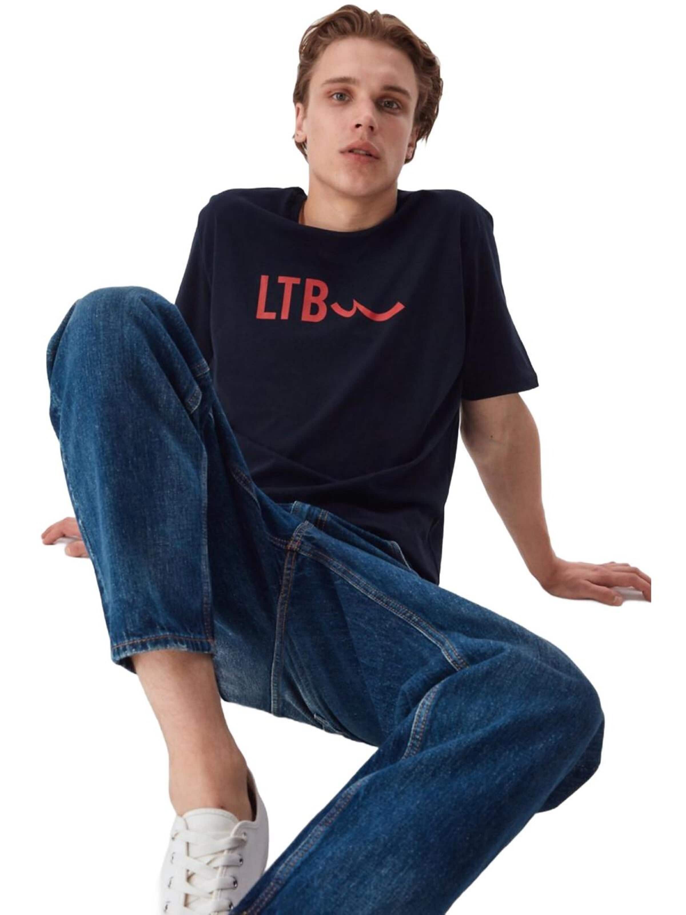 T-Shirt 'Slogan T-Shirt' LTB Jeans en bleu