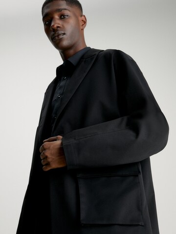 Calvin Klein Between-Seasons Coat in Black