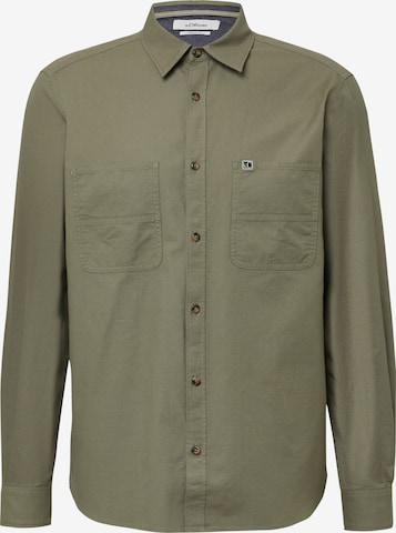 s.Oliver Regular fit Overhemd in Groen: voorkant