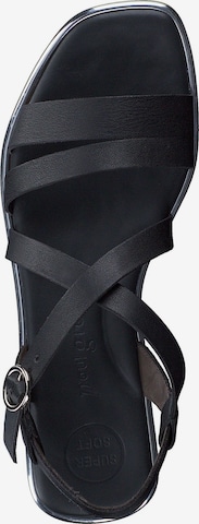Paul Green Strap Sandals in Black