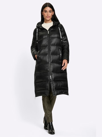 Cappotto invernale di heine in nero: frontale