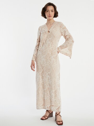 Ana Alcazar Kleid 'Zakena' in Beige: Vorderseite