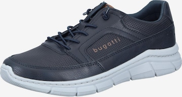 bugatti Classic Flats 'Slipper' in Blue: front