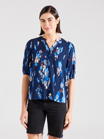 Fransa Blouse 'MERLE' in Blauw: voorkant