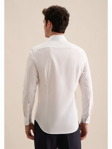 SEIDENSTICKER Slim fit Zakelijk overhemd 'Smart Essentials' in Wit