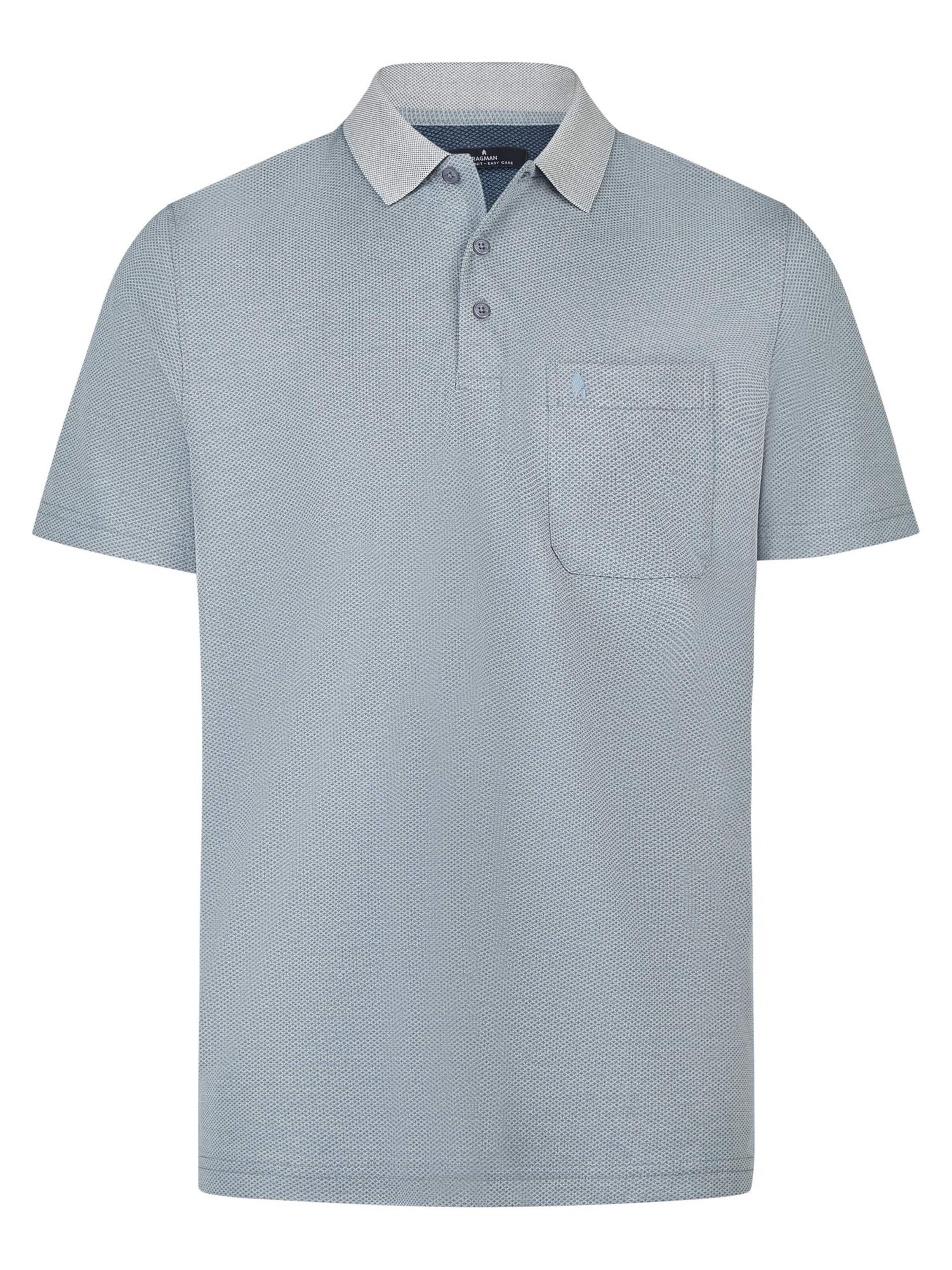 Ragman Shirt 'Basic'‌ in Blau: Vorderseite