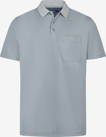 Ragman Shirt 'Basic' in Blau: Vorderseite