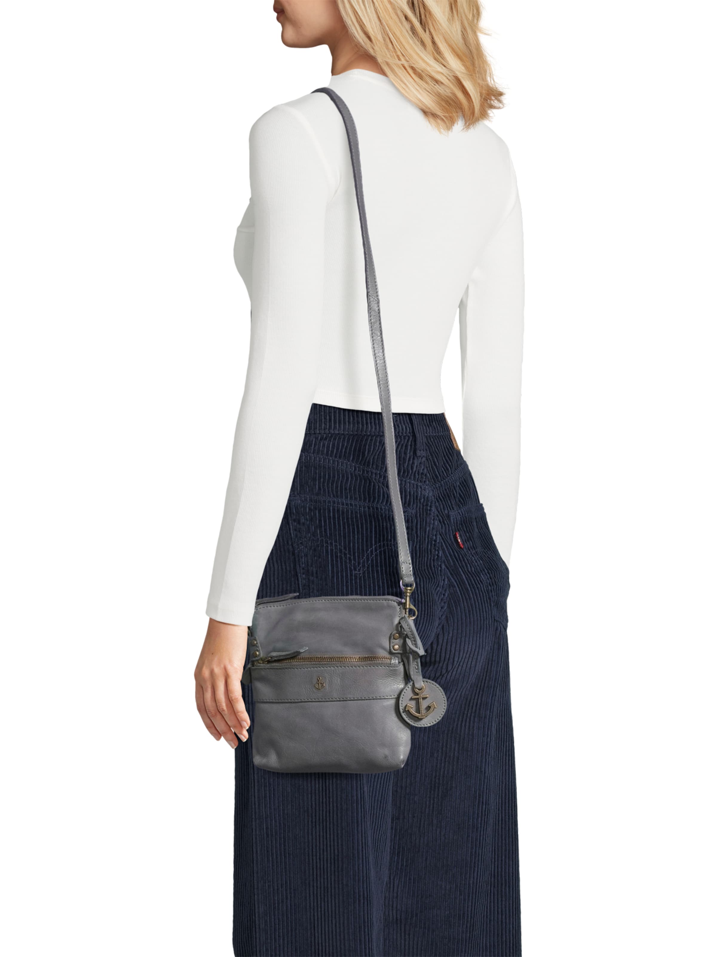 Harbour 2nd Taška přes rameno 'Anchor Love Taliza' – šedá: přední strana