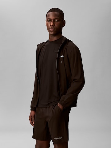 Regular Pantalon de sport Calvin Klein Sport en noir : devant