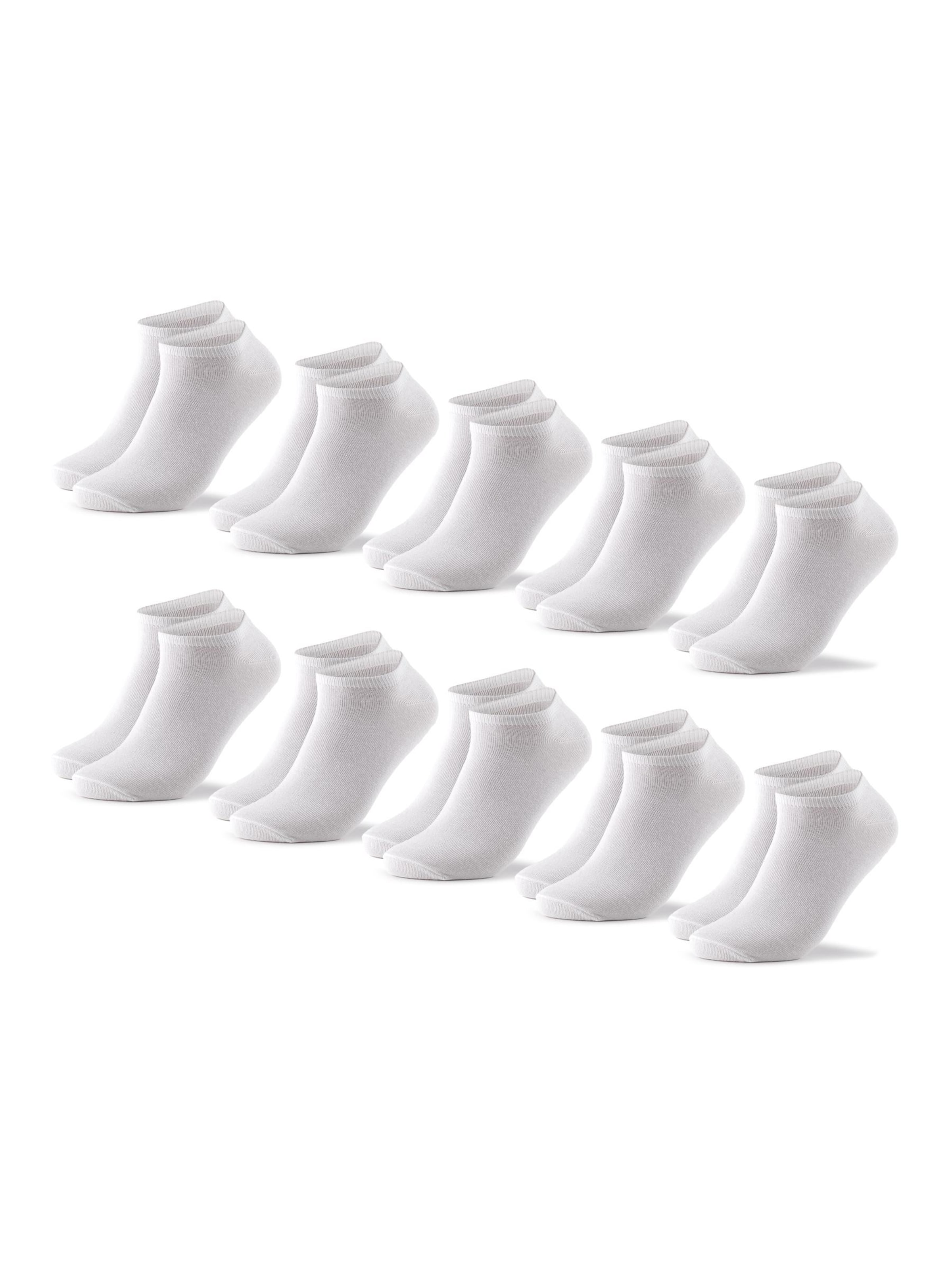 Occulto Ankle Socks 'Alex' in White: front