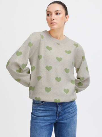 ICHI Pullover 'Brielle' in Beige: Vorderseite