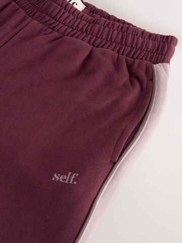 self. Wide Leg Hose in Rot