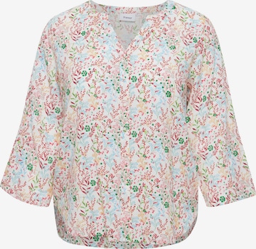 Fransa Curve Blouse 'Bobbi' in Roze: voorkant