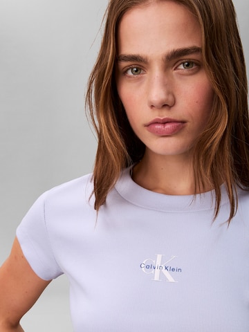 Calvin Klein Jeans Tričko – fialová