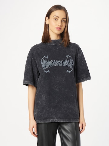 Han Kjøbenhavn - Camiseta talla grande en negro: frente