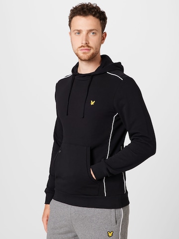 Lyle & Scott Sweatshirt in Zwart: voorkant