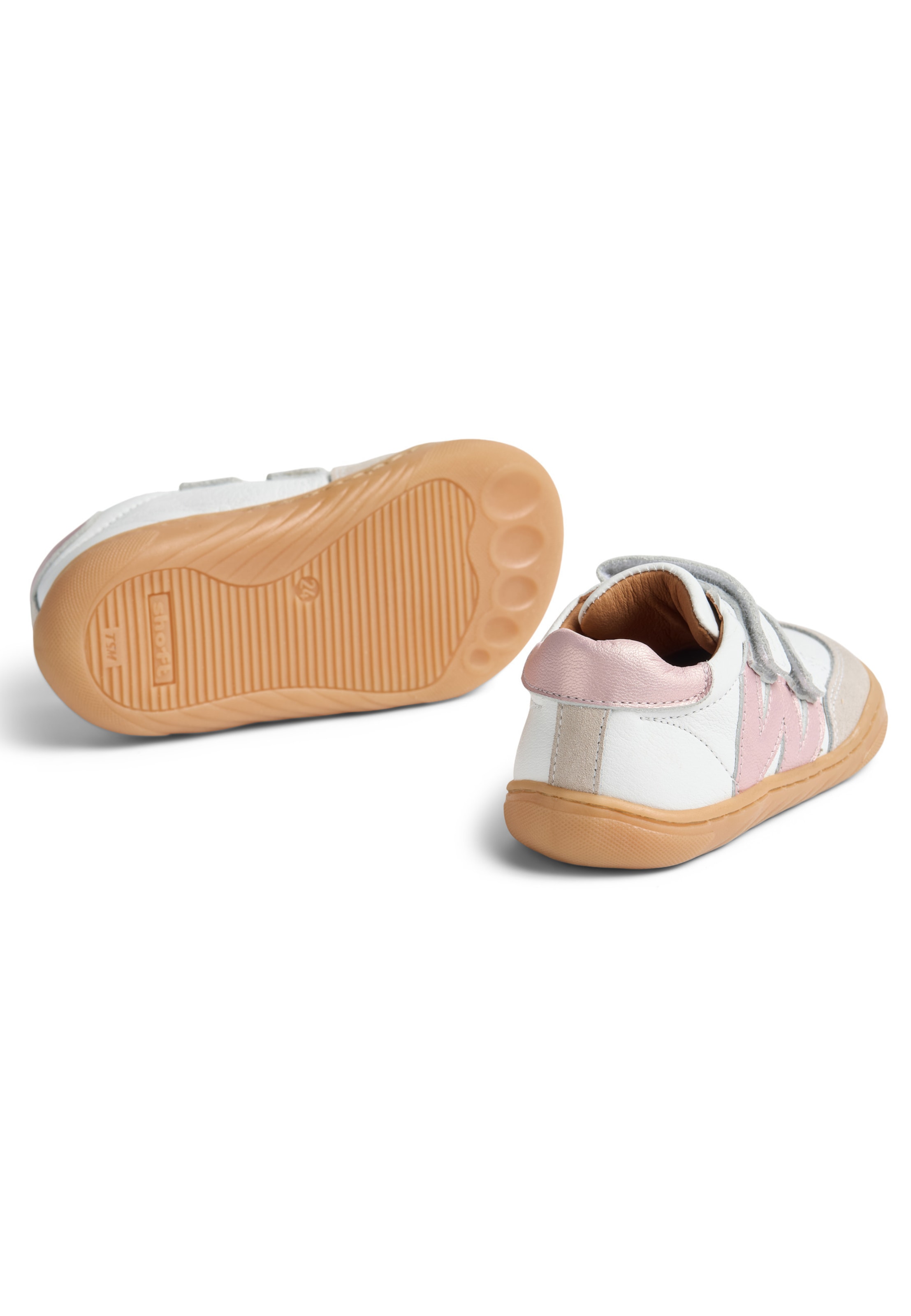 Baskets 'Barres' WHEAT en blanc