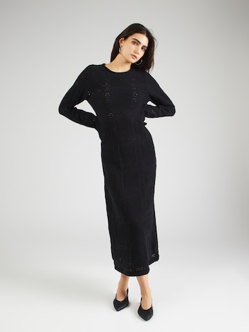 JDY Wide leg Knitted dress 'CAMILLE' in Black: front