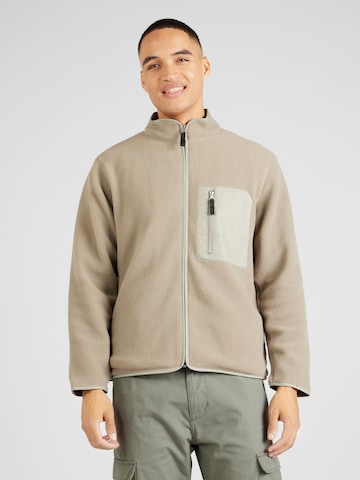 minimum Fleece Jacket 'Calso' in Grey: front