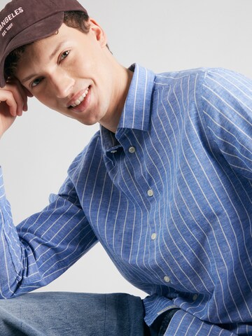 Casual Friday Regularny krój Koszula 'ANDRE' w kolorze niebieski