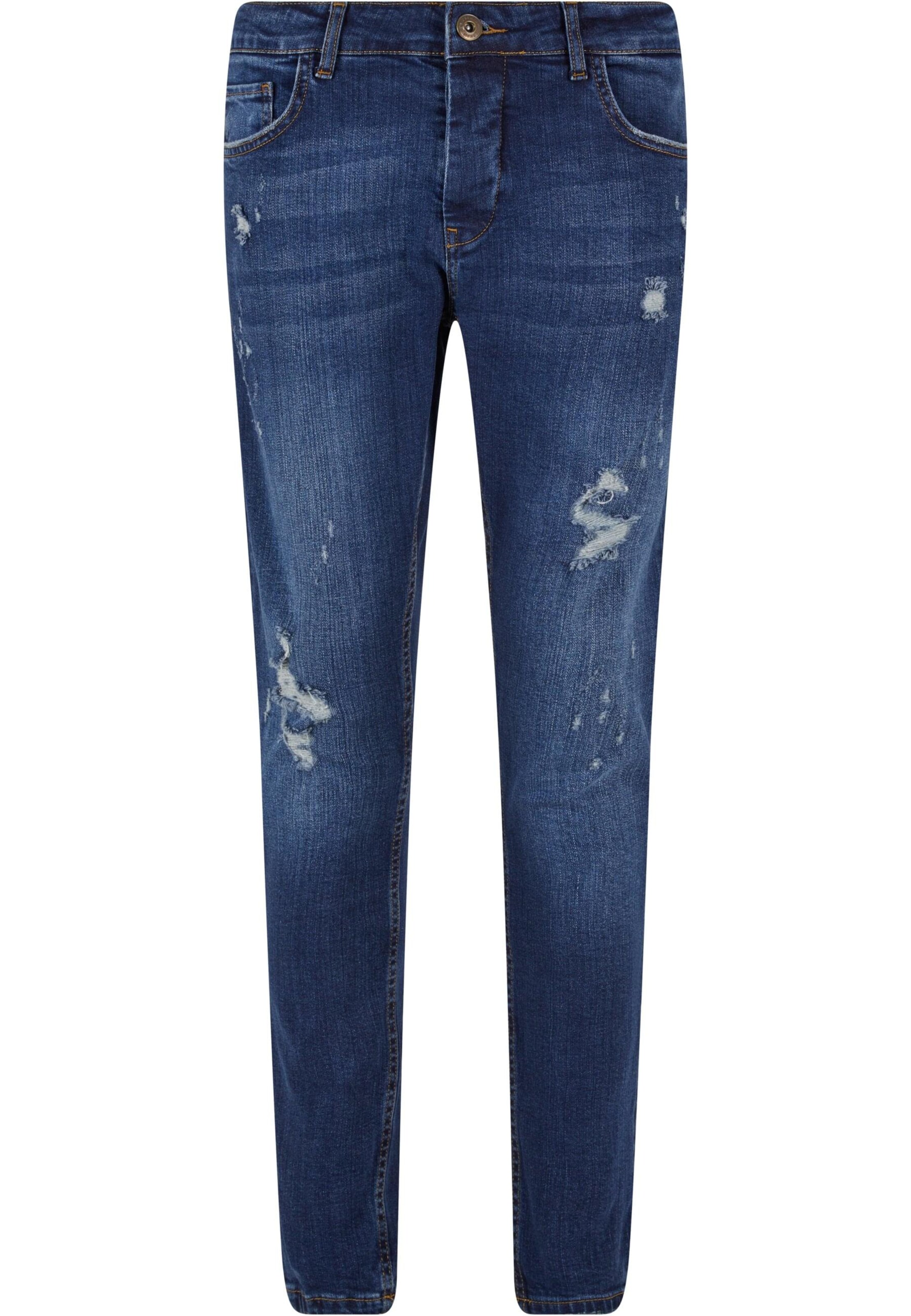 2Y Premium Skinny Jeans in Blau: Vorderseite