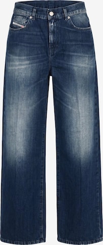 DIESEL Wide leg Jeans 'Supersoft & Light Linen 2000 WIDEE-R' in Blue: front