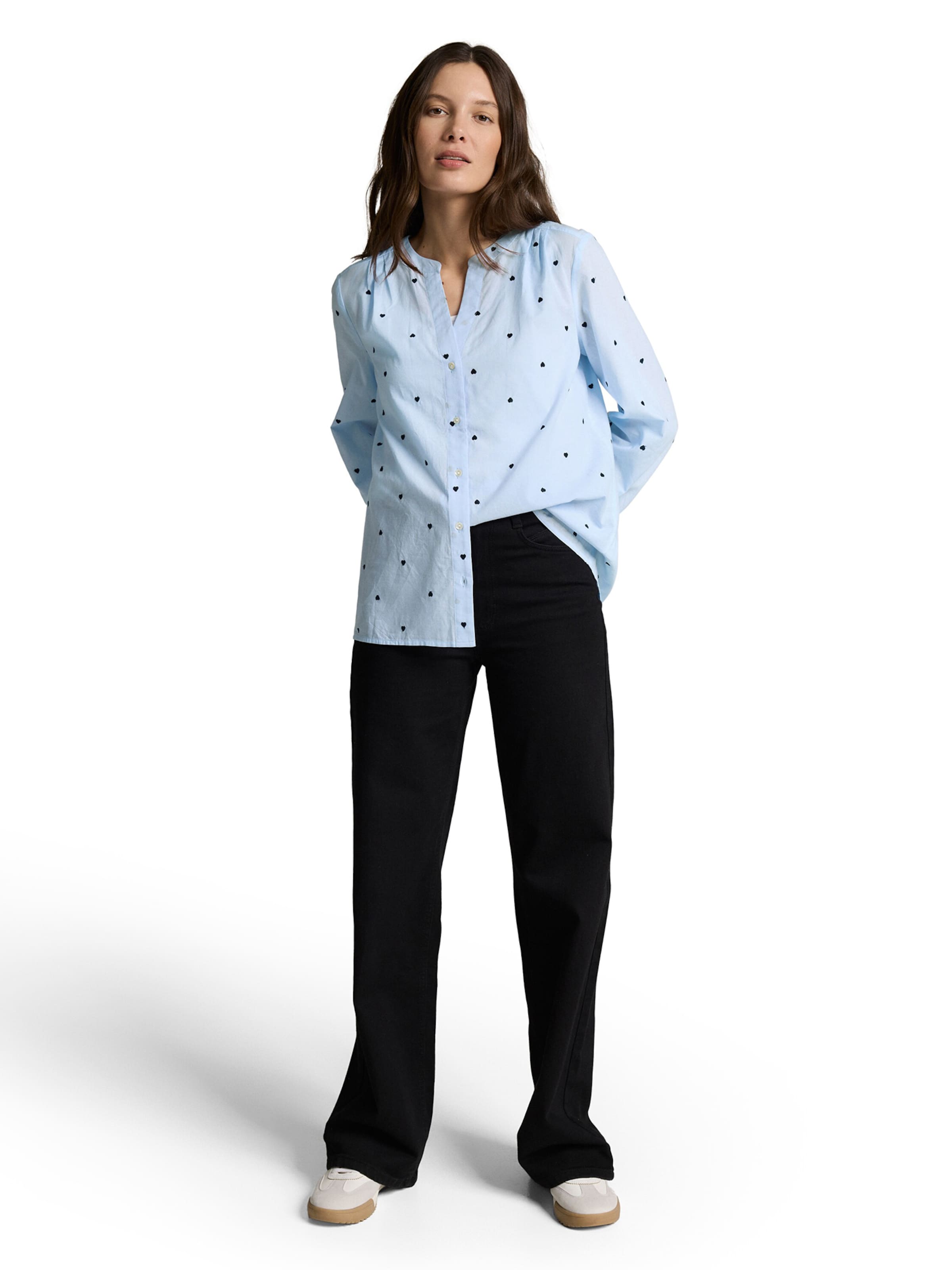 TOM TAILOR Bluse in Blau