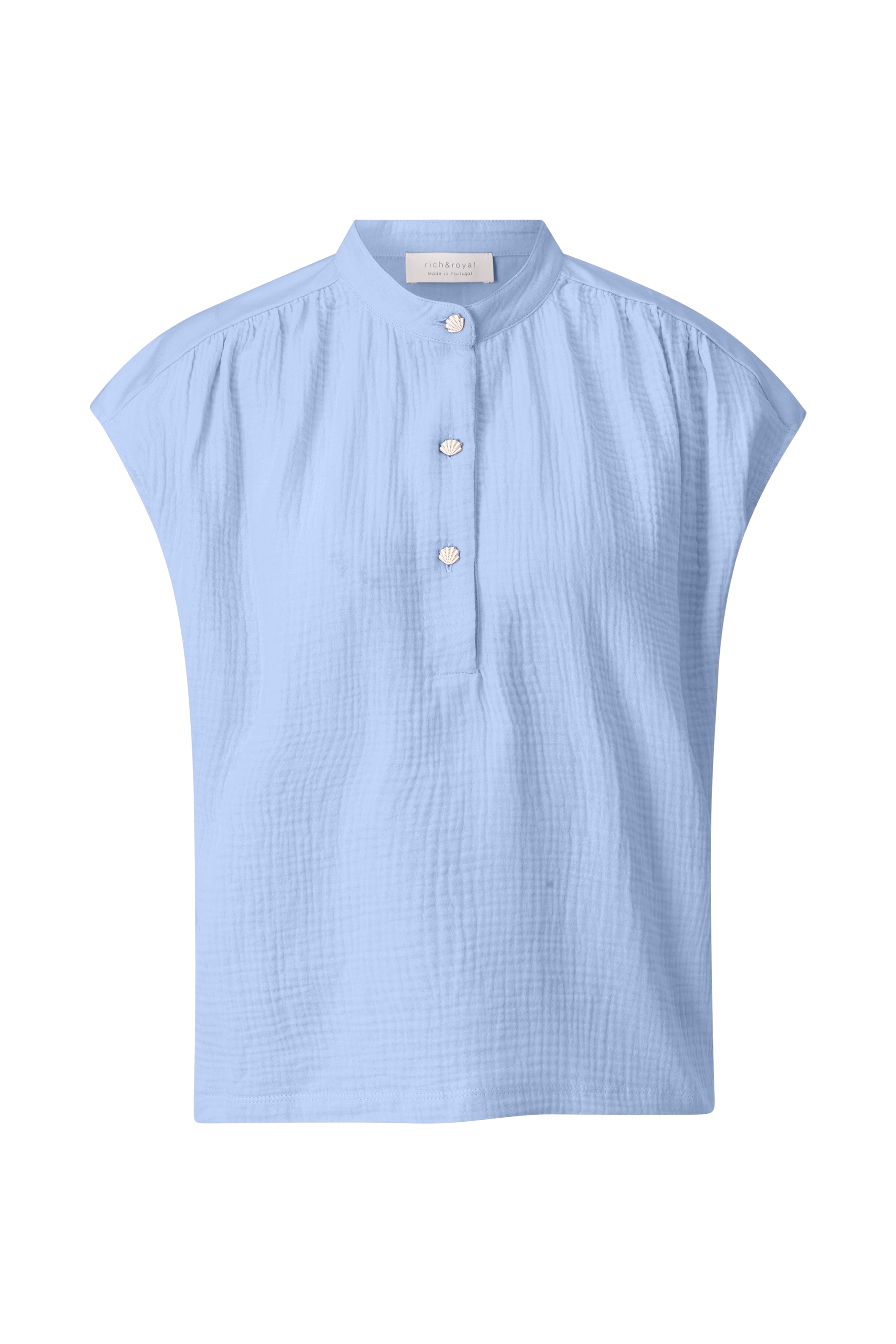 Rich & Royal Bluse in Blau: Vorderseite