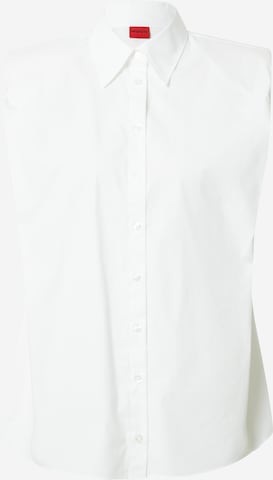 HUGO Red - Blusa 'Evya' em branco: frente