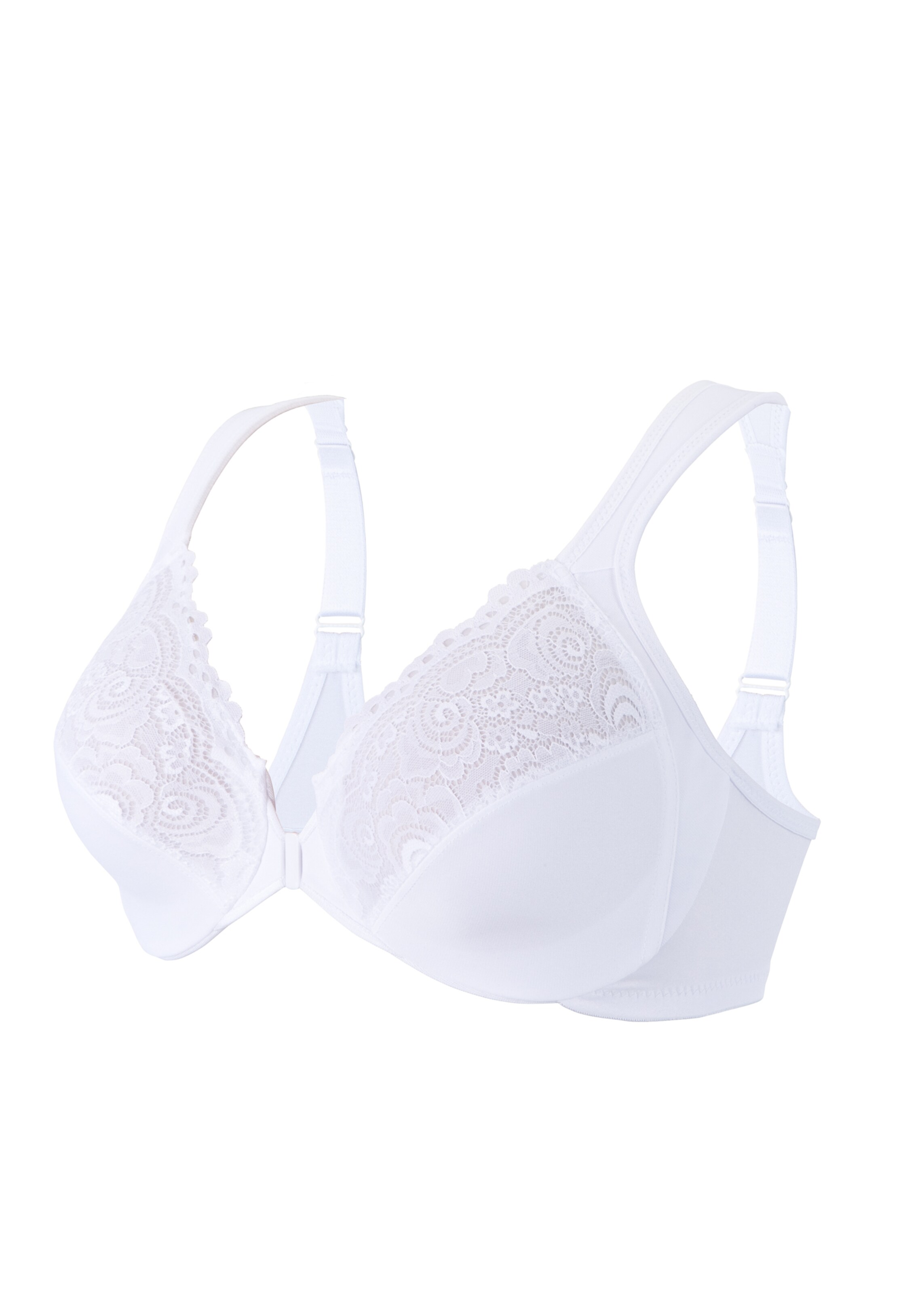 GLAMORISE T-shirt Bra in White: front