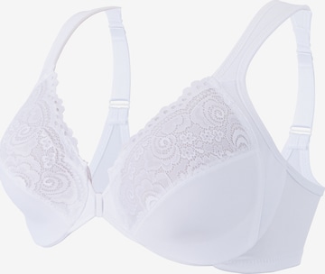 GLAMORISE T-shirt Bra in White: front